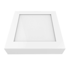 03 plafon led quadrado 12w amarelo 3000k bivolt