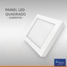 05 plafon led quadrado 12w amarelo 3000k bivolt