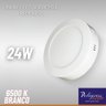 02 plafon led redondo 24w branco 6500k sobrepor bivolt br