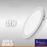 02 plafon led redondo 18w branco 6500k embutir bivolt br