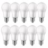 02 kit com 10 lampadas bulbo led e27 9w 6500k bivolt branca br