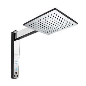 01 chuveiro digital acqua century 220v 7500w preto com cromado lorenzetti preto cromado