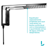 05 chuveiro eletrico de parede acqua storm ultra 220v 7800w lorenzetti cromado preto