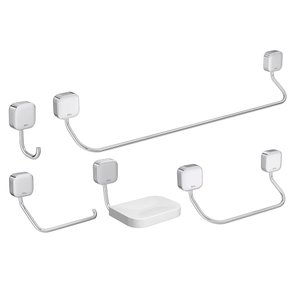 01 kit de acessorios 5 pecas pix 2000 c02 deca cromado