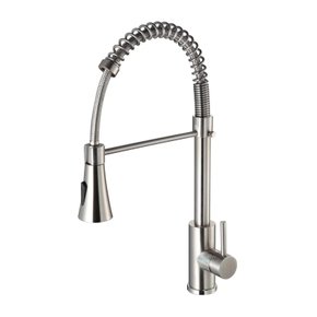 01 torneira monocomando gourmet com ducha an 1002e anxel escovado