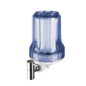 01 filtro de agua loren acqua pou 5 pol com torneira de metal lorenzetti transparente