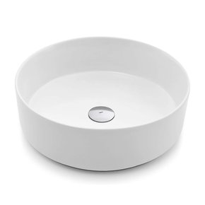 01 cuba de apoio redonda arte 360x120mm docol branco