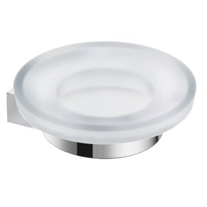 02 saboneteira de vidro escala a817340001 roca cromado