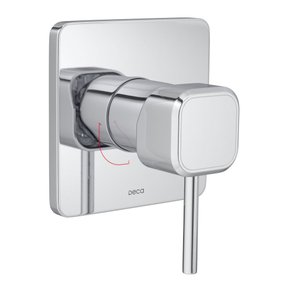 01 acabamento monocomando para chuveiro quadrado deca you 4993 c105 chu deca cromado