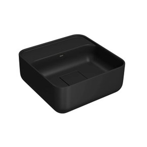 01 cuba quadrada de apoio slim 30cm com deck l 11030 m 94 deca ebano fosco
