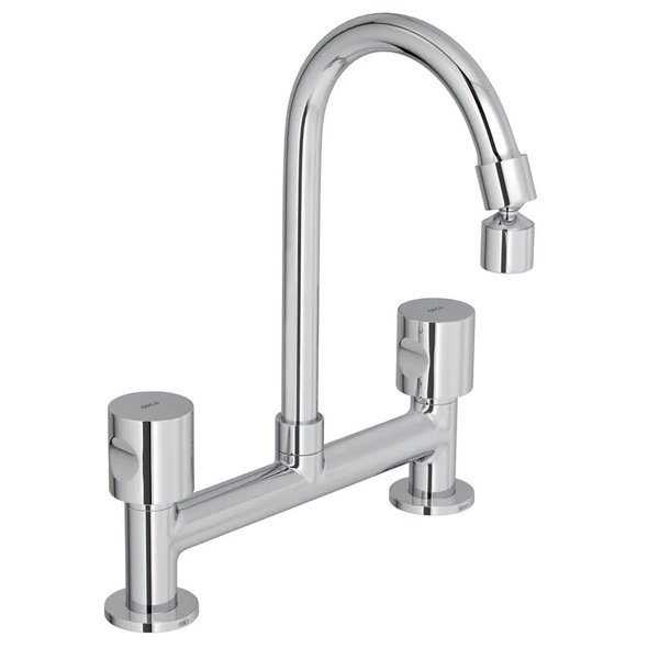 01 torneira valvula banheiro cozinha construcao lavatorio bica alta 1256 c35